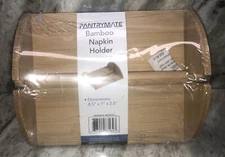 PANTRYMATE FGM87164  8.5”x7”x2.5”Bamboo Napkin Holder-BRAND NEW-Bed Bath Beyond