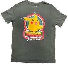 Pokemon Pikachu Youth Unisex Gray T Shirt Size XL 14-16 Graphic Tee New