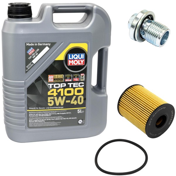 MotoröL ÖLfilter SH4794P 5W40 5Liter + ÖLablassschraube FüR Alfa Romeo Mito-image
