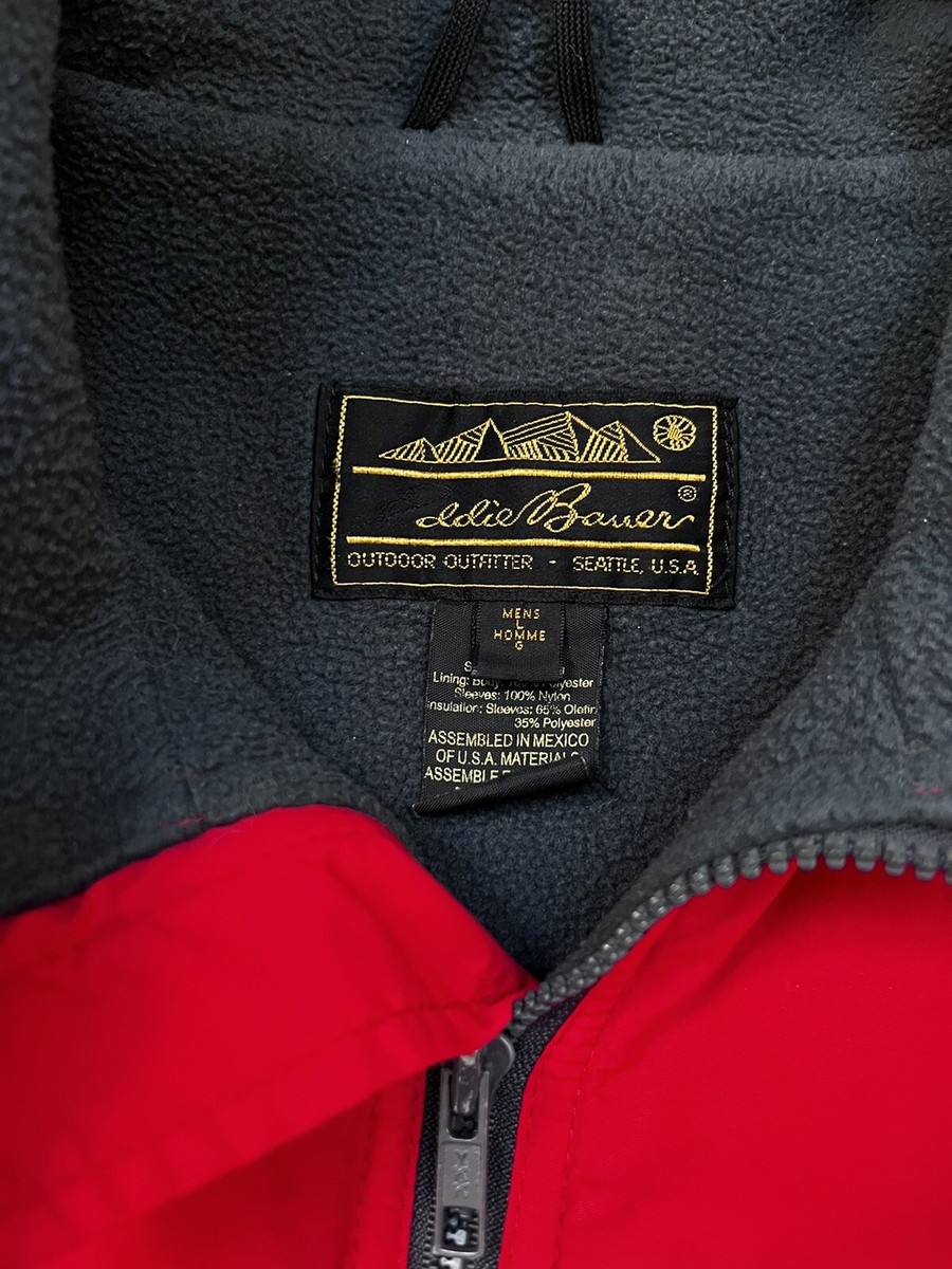 Vintage 80s EDDIE BAUER Windfoil Lined Jacket Zip Up Red Vintage 80s EDDIE BAUER Windfoil Lined Jacket Zip Up Red