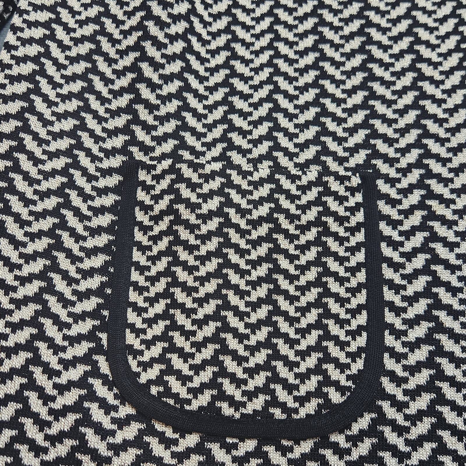 Exclusively Misook Size Small Zip Up Herringbone … - image 11