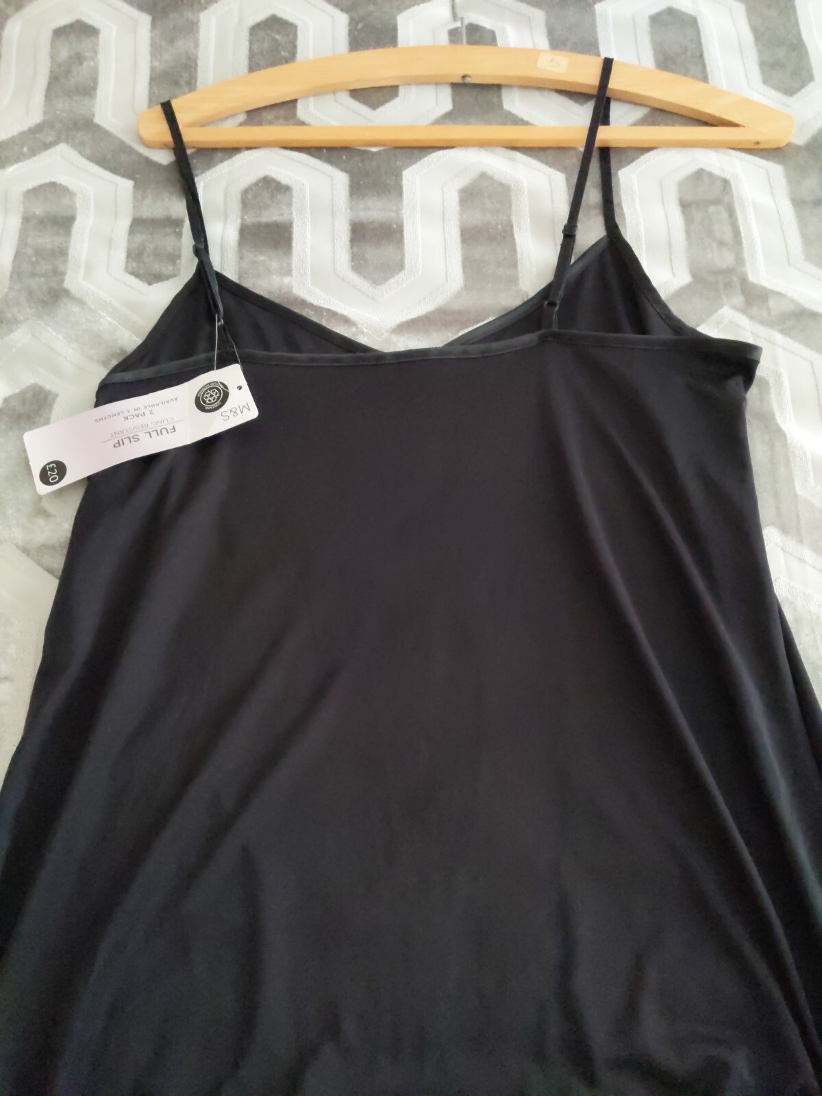 Brand New M&S Size 12 ladies black full length Slip Nwtags eBay