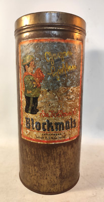 Blockmalz Dr. Soldan Nürnberg Sütterlin Gegen Husten Em eukal Blechdose 1930