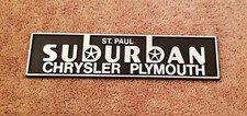 Suburban Chrysler Plymouth St. Paul Dealer Trunk Emblem Suburban Chrysler Plymouth St. Paul Dealer Trunk Emblem