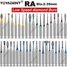 RA 2.35mm Dental Bur Diamond Burs for Low Speed Contra Angle Handpiece 10pcs