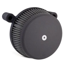 Arlen Ness Black Stage 1 Big Sucker Air Stainless Filter w/ Cover Harley XL