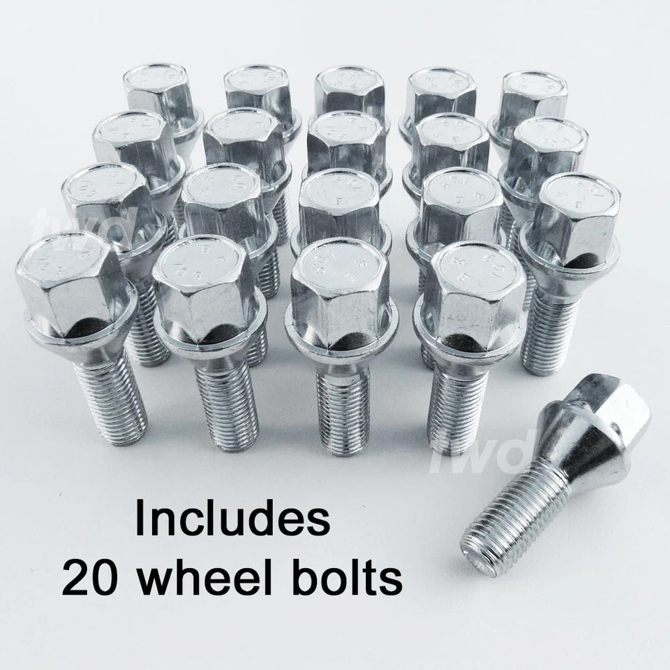 20 ALLOY WHEEL BOLTS FOR VAUXHALL ASTRA E/F/G/H (79-09) M12x1.5 NUT LUG STUD - Image 2 of 4