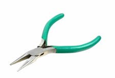 CHAIN NOSE JAW PLIERS 4.5" WITH V-SPRING SMOOTH JAW JEWELRY MAKING REPAIR TOOL