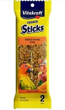 Vitakraft Crunch Sticks Apricot & Cherry Flavor Bird Treat for Conures (2...