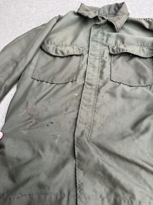 Vtg 70s US Military Army Dsa 100-71-C-1435 Scovill Gripper Zipper