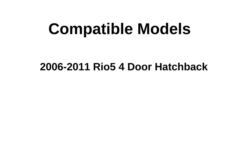 Compatível com 2006-2011 Kia Rio5 Hatchback Driver Lado Esquerdo Porta Traseira Janela Vidro - Imagem 2 de 4