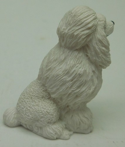 POODLE,WHITE FIGURINE,TINY ONES,CONVERSATON CONCEPTS ITEM DTN01A - Picture 2 of 5