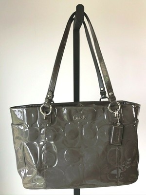 coach grey tote bolsa