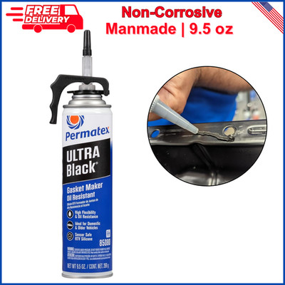 Permatex Ultra Black RTV Silicone Gasket Maker 9.5 Fl. Oz Maximum Oil Resistance