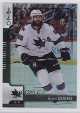 2017-18 O-Pee-Chee Black Rainbow Foil 11/100 Brent Burns #25 07e9