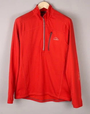 L.L. BEAN Herren Slim Stretch Sweatshirt Pullover Jersey Rot Größe M - Bild 1 von 4