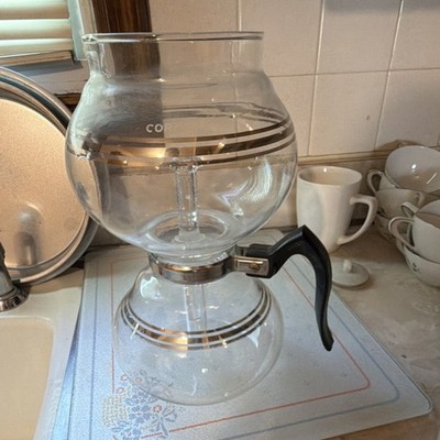 Cory  siphon vintage Coffee Maker  rubber-less glass filter  