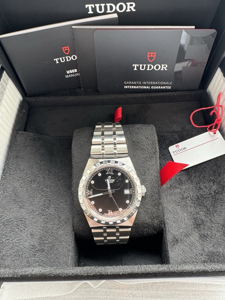 2026 TUDOR Royal 38mm Black Diamond Watch M28500-0004 Unworn