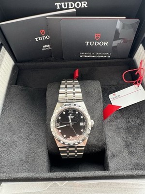 2026  TUDOR Royal 38mm Black Diamond Watch M28500-0004 Unworn Complete