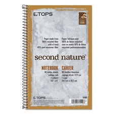 TOPS 74109 1-Subj Medium/College Rule Wirebound Notebooks - Light Blue New