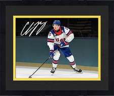 Framed Charlie McAvoy Team USA Signed 16x20 2026 Olympic Gold Medal Winner Photo
