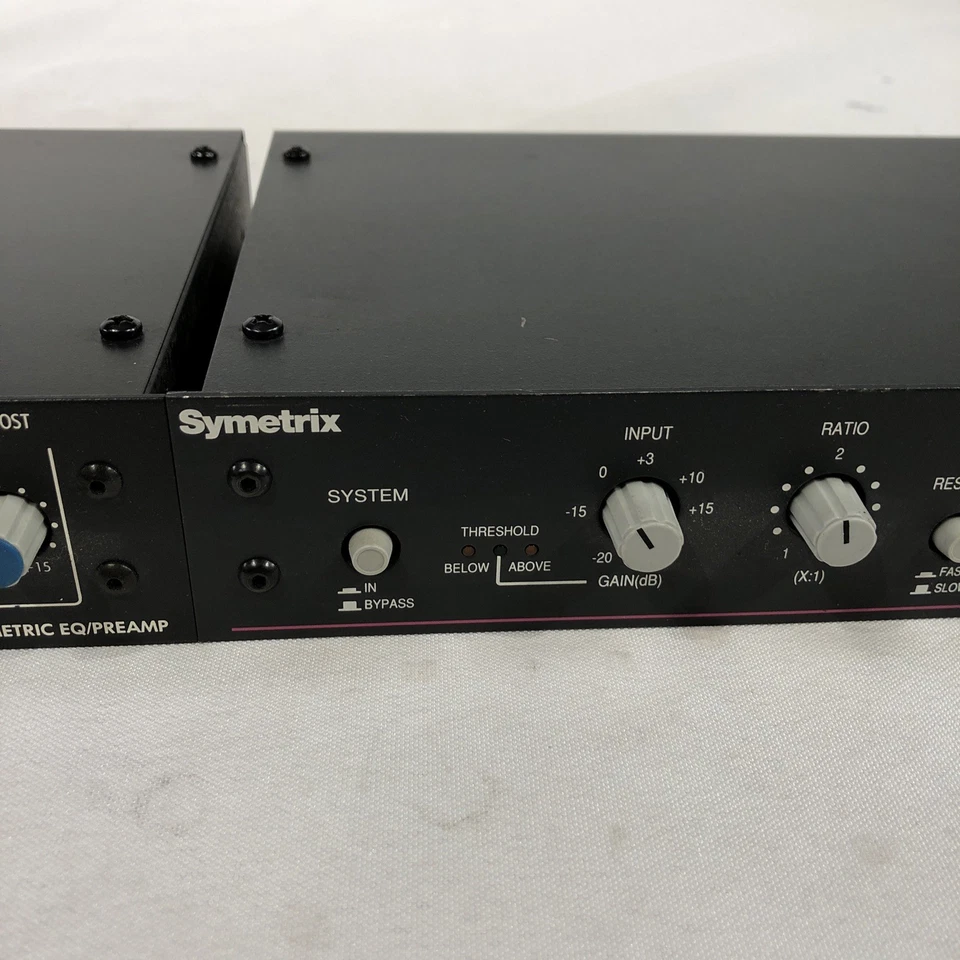 Symetrix SX201 Pair Parametric Equalizer/Preamp & Compressor/Limiter - Image 3 of 4