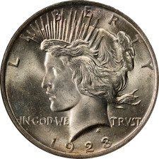 1923-P Peace Dollar BU Great Eye Appeal Strong Strike