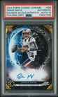 2024 TOPPS COSMIC CHROME EQUINOX DRAKE MAYE RC 50/50 PSA AUTHENTIC DNA AUTO 10