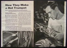 Conn Trumpet *How Trumpets* are Made 1957 vintage factory pictorial