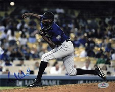 Miguel Castro Colorado Rockies Signed 8x10 Photo PSA