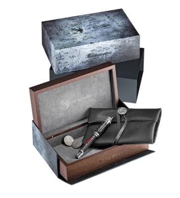 Montegrappa THE WITCHER  Fountain Pen Leather/Sterling LE200 18K M NEW Year 2023