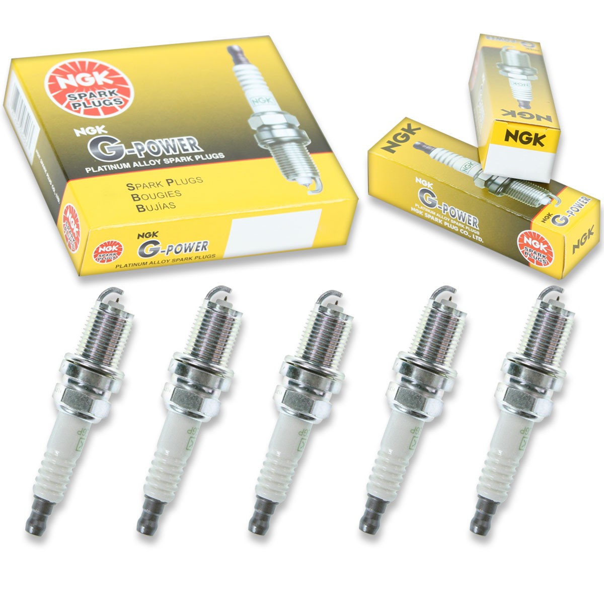 5 pcs NGK G-Power Spark Plugs for 2003-2007 Volvo XC70 2.5L L5 - Engine Kit vm