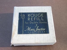 EX RARE Max Factor Rouge Refill for Double Vanity Blondeen In Original Box
