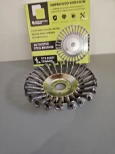 Steel Wire Wheel Brush Grass Trimmer Head Weed Indestructible trimmer  