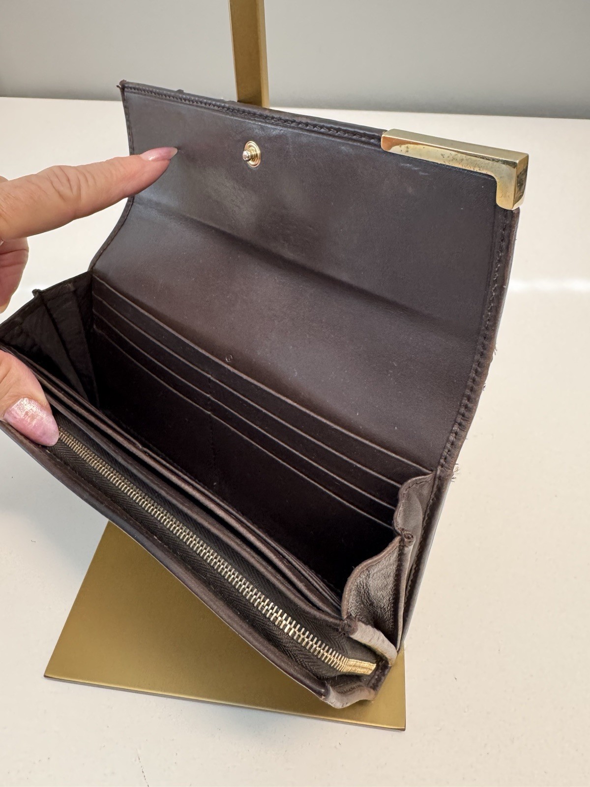 Gucci GG Canvas Long Bifold Wallet 33854 thumbnail 3