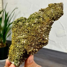 1.72LB Natural Colored pyrite+calcite, crytal symbiotic mineral specimen/Hubei
