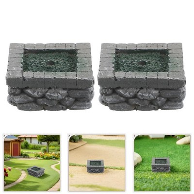 8 Pcs Simuliertes Landschaftspaket Winziges Blumenbeet-modell Modellbau Zubehör