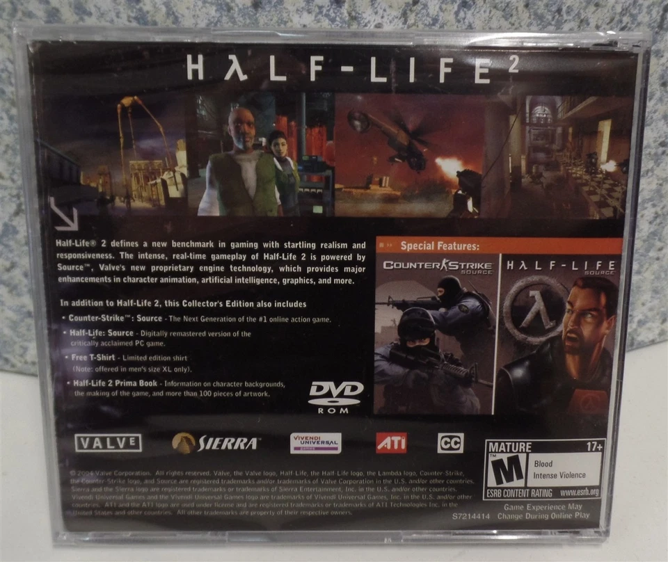 Video Game PC Half Life 2 Collector's Edition NEW SEALED Jewel - Image 2 of 2