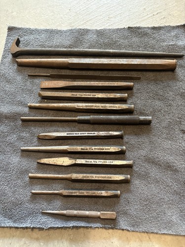 Snap-on Tools Punch and Chisels Set of 13 Pieces 