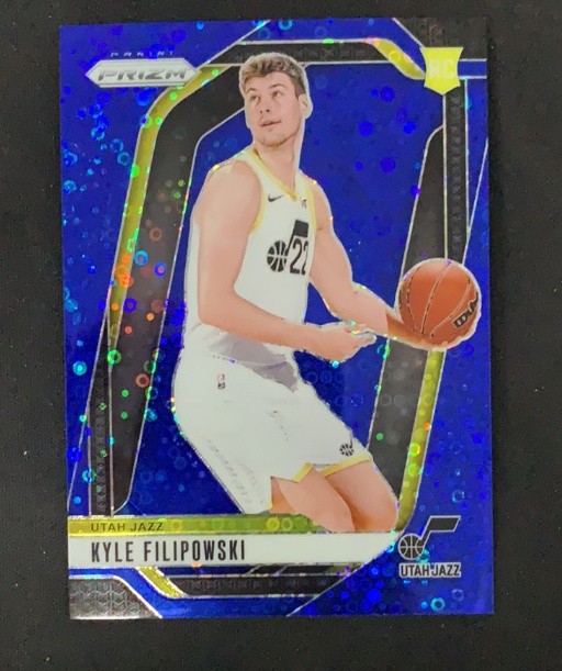 Kyle Filipowski 2024-25 Panini Prizm Fast Break Blue Disco Prizm 040/150 RC #263