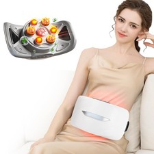 Intelligent Heated Massage Belt, Multi-Function Kneading Massager with Red Li...
