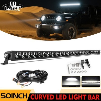 Gebogene LED Light Bar Slim 12V 24V Spot Flood für SUV LKW Offroad 4x4 Arbeit