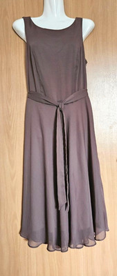 Kleid Damen Gr. M/38 Class International Midikleid Chiffon Helllila ärmellos