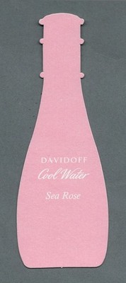 Werbekarte - Advertising Card - Cool Water Sea Rose von Davidoff 