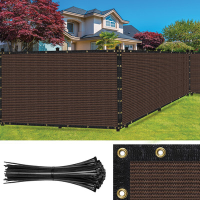 SEALTECH Fence Privacy Screen Mesh Cover Garden Yard 90% + Blockage,  Zip Ties
