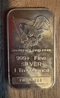Engelhard 1 oz .999 Fine Silver Bar – Bullion Bar 1 Troy Ounce Silver .999 Bar