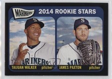 2014 Topps Heritage Rookie Stars Black Border Taijuan Walker James Paxton 6o3
