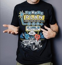 Simple Plan St Louis Missouri Aug 9 2026 Tour T Shirt