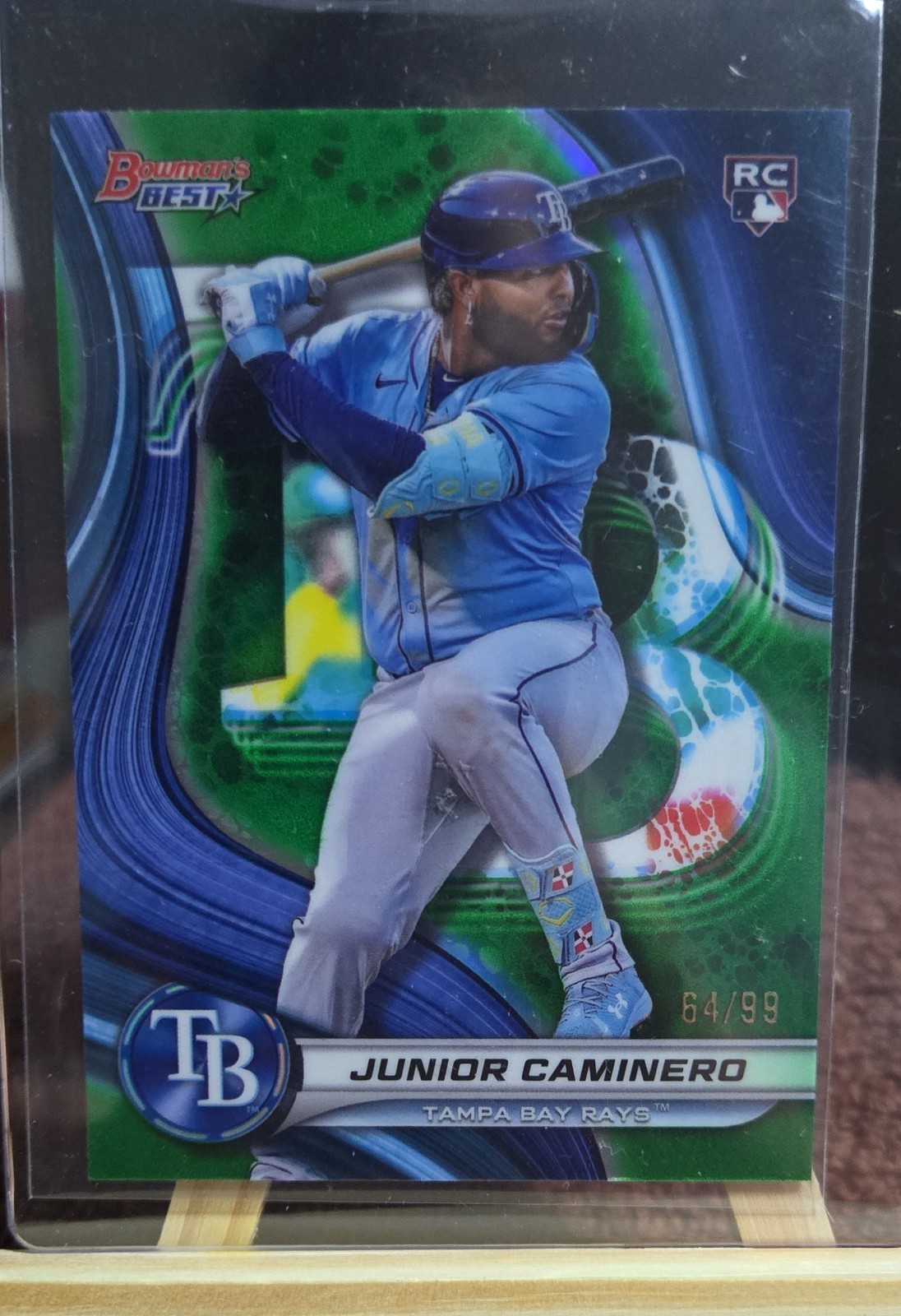 2024 Bowman's Best - Junior Caminero #62 Green Refractor /99 (RC)