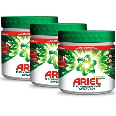 Ariel Fleckenentferner 500g - Löst Flecken auch im kalten Wasser (3er Pack)
